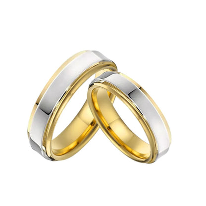 Luckacco USA size 5 to 15 western titanium fashion jewelry couple wedding rings for men and women Alliance LOVE marriage finger ring