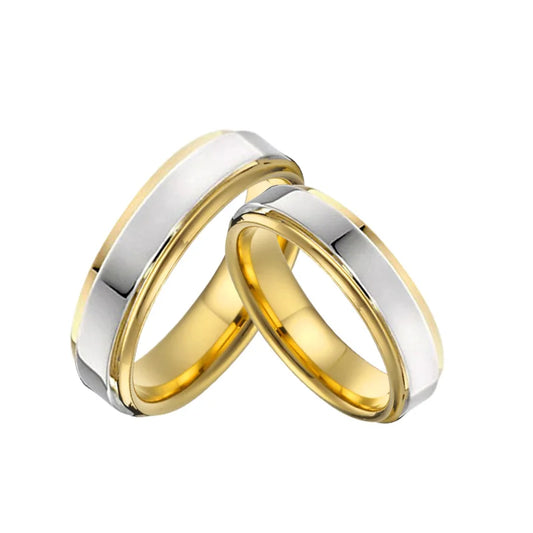 Luckacco USA size 5 to 15 western titanium fashion jewelry couple wedding rings for men and women Alliance LOVE marriage finger ring