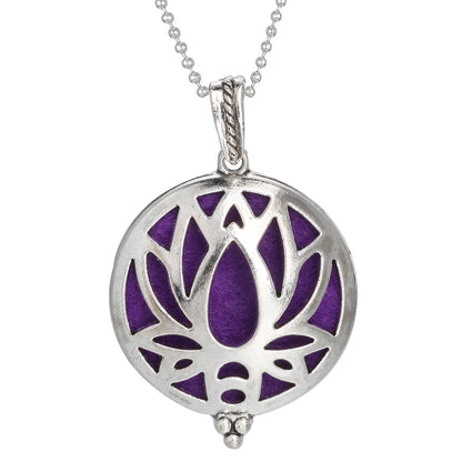 Luckacco Aromatherapy Necklace Tree of Life Diffuser Jewelry Vintage Open Locket Pendant Essential Oil Perfume Aroma Diffuser Necklace