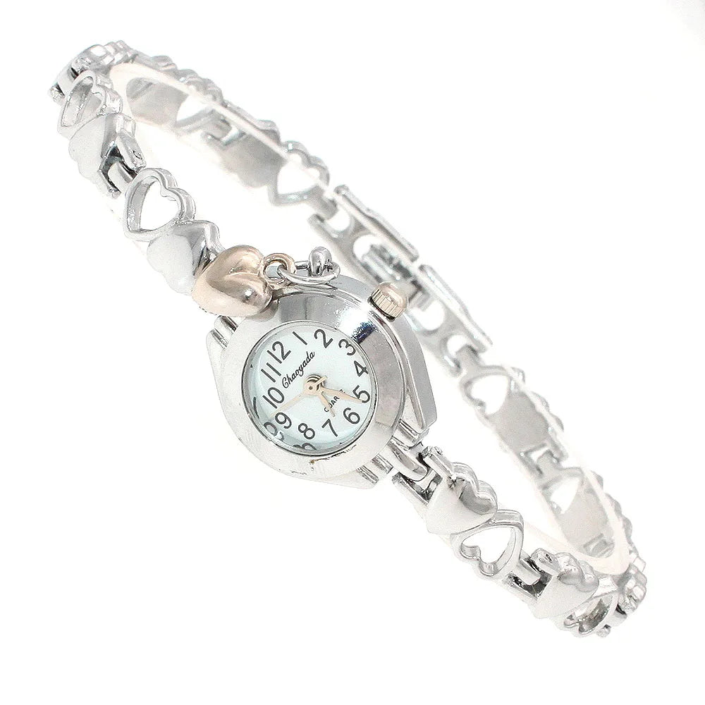 luckacco cute women bracelet watch mujer golden relojes small dial quartz watch popular wristwatch hour female ladies elegant watches