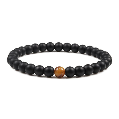 Luckacco Natural Green Malachite Stone Lava Bracelets Women Men Strand Charm Buddha Beads Bracelet Yoga Prayer Handmade Jewelry Gift