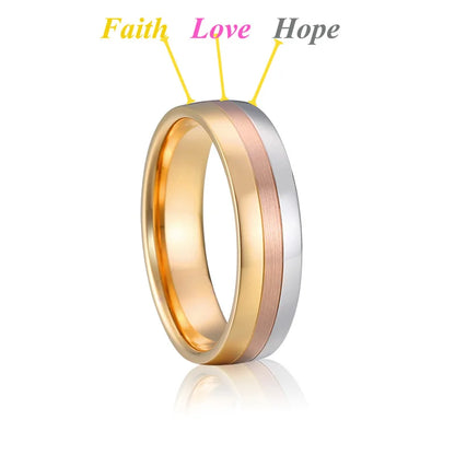 Luckacco USA size 5 to 15 western titanium fashion jewelry couple wedding rings for men and women Alliance LOVE marriage finger ring