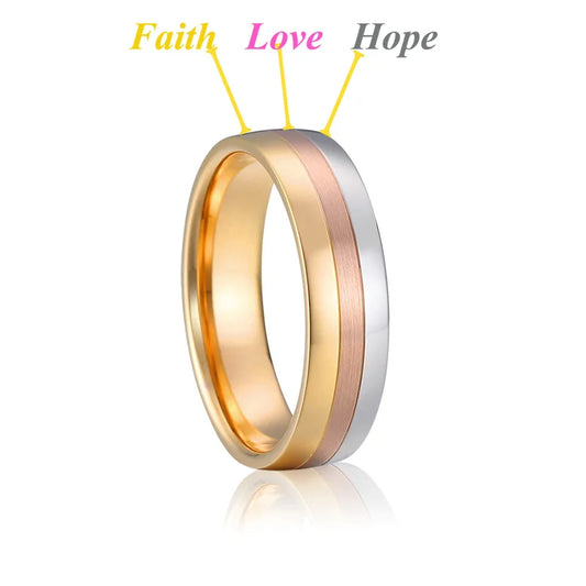 Luckacco USA size 5 to 15 western titanium fashion jewelry couple wedding rings for men and women Alliance LOVE marriage finger ring