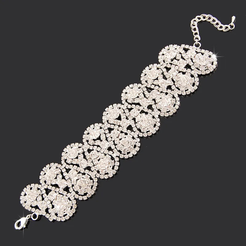 New Fashion Charm Bracelets 925 Silver AAAAA Zircon Crystal Women Bracelet Wedding Engagement Luxury Jewelry