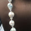 100% NATURE FRESHWATER Baroque PEARL NECKLACE in nature color, big baroque pearl .A + grade pearl good luster have flaw -  - Luckacco Jewelry and Watch Store