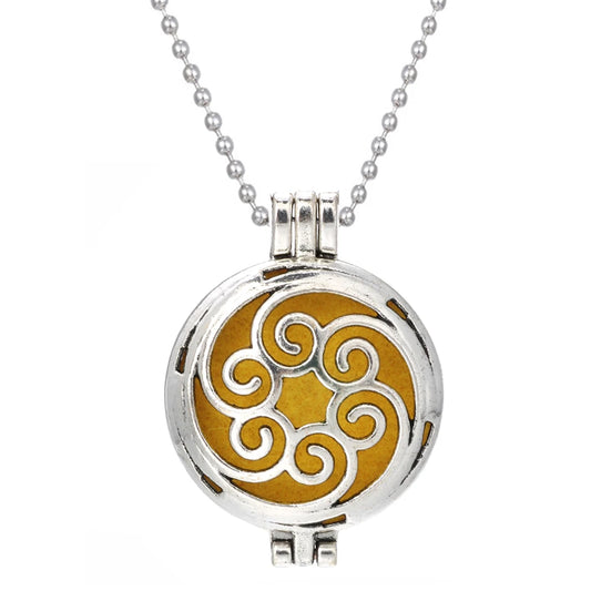 Luckacco Aromatherapy Necklace Tree of Life Diffuser Jewelry Vintage Open Locket Pendant Essential Oil Perfume Aroma Diffuser Necklace