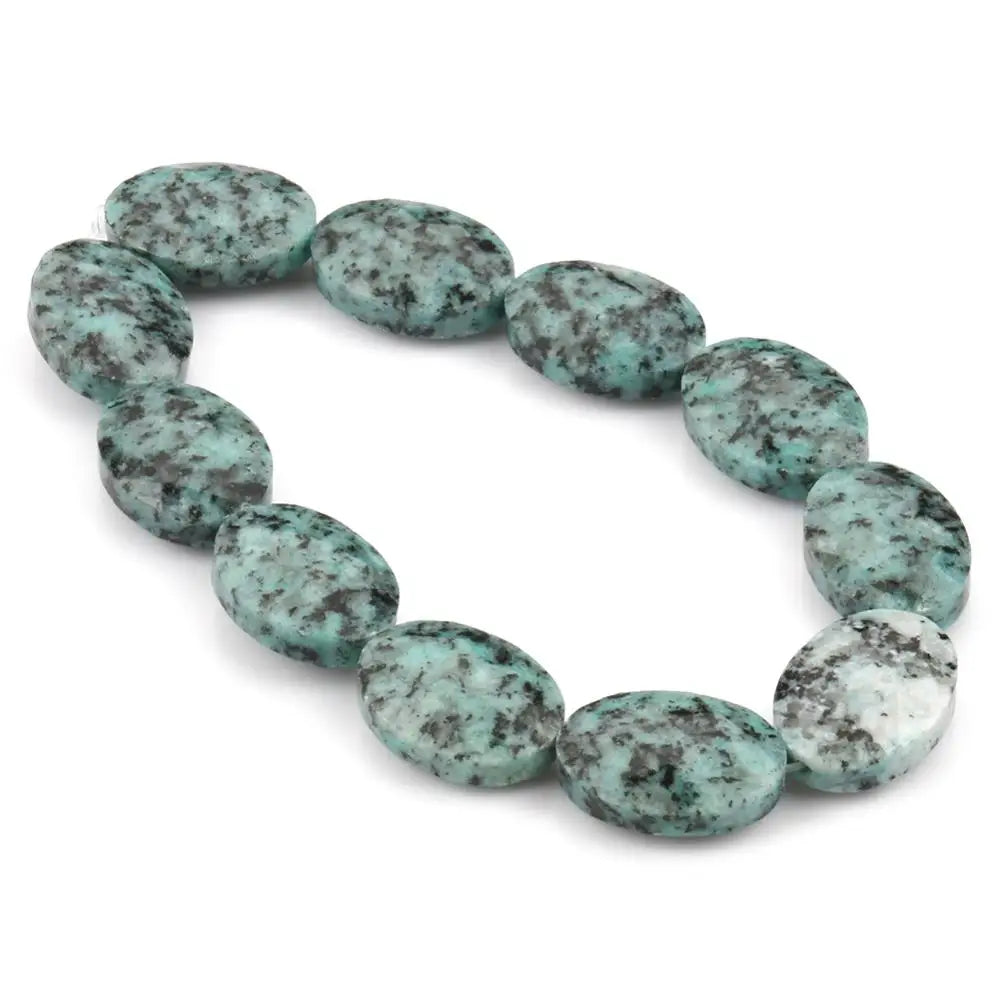 luckacco natural faceted turquoises agates jades snakeskin jaspers stone oval round shape bead for jewelry making diy bracelet accessorie
