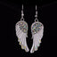 3 Colors Angel Wings Feather Dangle Crystal Earring Antique Elegant Women Jewelry - luckacco