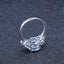 4.77Ct Oval Natural Sky Blue Topaz Gemstone Ring 100% 925 Sterling Silver Rings for Women Wedding Fine Jewelry - luckacco