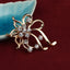 Vintage Rhinestone Flower Brooches For Women Crystal Brooch Pins Fashion Jewelry Coat Accessories Winter Ornament - luckacco