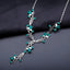 Gem's Ballet 5.87ct Natural Green Agate Temperament Gemstone Necklaces For Bridal 925 Sterling Silver Necklace Fine Jewelry - luckacco