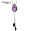 Meyfflin Tulip Flower Crystal Necklace for Women Fashion Silver Color Chain Long Necklaces & Pendants Collier Maxi Jewelry - luckacco