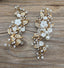 pearl flower hair clip bridal gold bridal my hair pieces crown tiara wedding style jewelry - luckacco