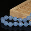 Hot blue 10mm faceted round beads stone jades beads  chalcedony whoelsale price high grade necklace for women 18inch B1014 - luckacco