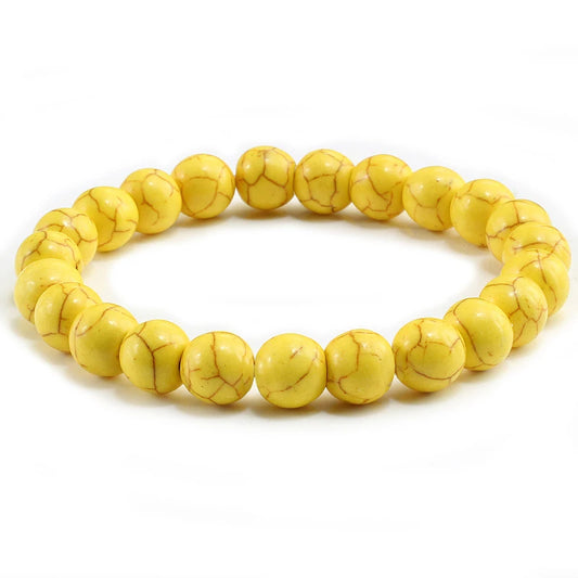 Luckacco High Quality Blue White Green Red Natural Stone Bracelet Homme Femme Charms 8MM Men Strand Beads Yoga Bracelets Women