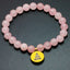Natural Pink Crystal Bracelet Healing Biddha Charm Bracelets Wrist Mala Beads Stone Lotus Yoga Bracelet Chakra Jewelry Women -  - Luckacco Jewelry and Watch Store