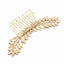 Gold Metal Olive Leaf Hairband Hair Comb Greek Bridal Wedding Accessories Headdress Headpiece Hair Clip Hairpin Head Jewelry - luckacco