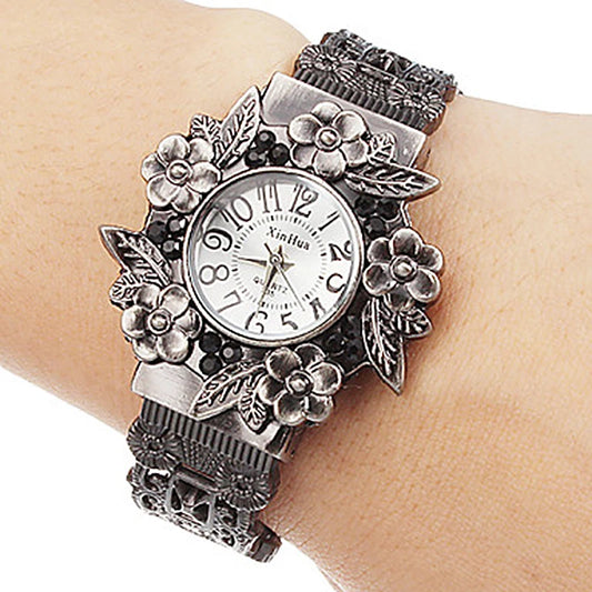 Luckacco Women bangle watch Retro Relojes vintage bracelet watch quartz luxury female feminino casual wristwatch xinhua fashion watches