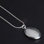 England Retro 925 Sterling Silver Necklace Round Open Locket Pendant Necklaces Photo Women Collar Jewelry - luckacco