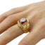 Valily Jewelry Simple Oval Tiger eye Silver Ring For Men Stainless Steel Trendy Red CZ Gold Wedding band Rings Women Jewelry -  - Luckacco Jewelry and Watch Store