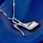 100% Sterling Silver 925 Silver Necklace High Heel Zircon Pendant Necklace Fashion Jewelry - luckacco