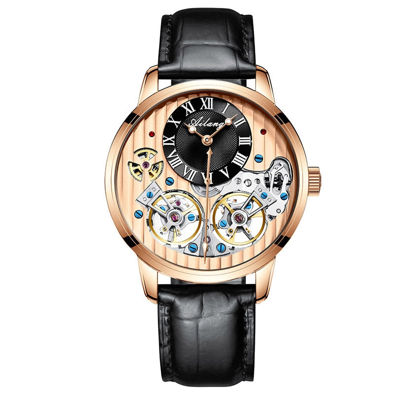 AILANG AAA Quality Watch Expensive Double Tourbillon Switzerland Watches Top Luxury Brand Men's Automatic Mechanical Watch Men -  - Luckacco Jewelry and Watch Store