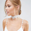 Luckacco 2019 New Choker Necklaces Pearl Gland Tatouage Choker Collier Noir Dentelle Choker Collier Vintage Bijoux Jewelry
