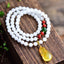 Fine JoursNeige White Natural Stone Bracelets Beads 6mm Yellow Cheongsam Pendant Bracelets for Women Crystal Bracelet Jewelry - luckacco