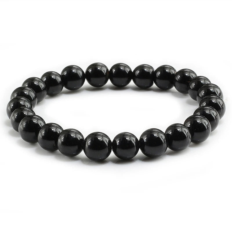 luckacco high quality blue white green red natural stone bracelet homme femme charms 8mm men strand beads yoga bracelets women