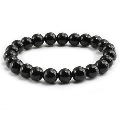 Luckacco High Quality Blue White Green Red Natural Stone Bracelet Homme Femme Charms 8MM Men Strand Beads Yoga Bracelets Women