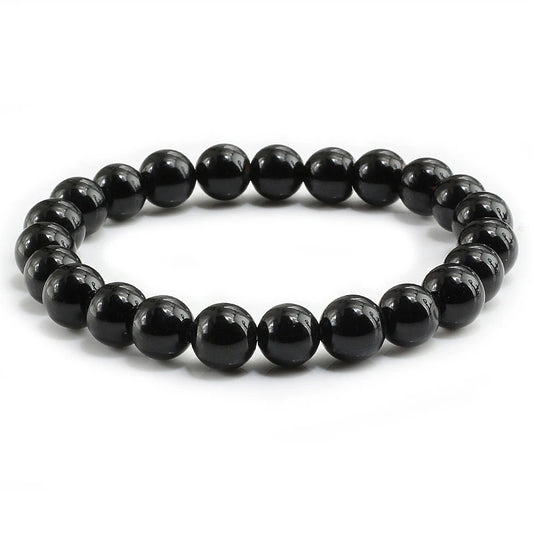 Luckacco High Quality Blue White Green Red Natural Stone Bracelet Homme Femme Charms 8MM Men Strand Beads Yoga Bracelets Women
