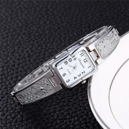 Luckacco 2025 Women Watches Top Brand Luxury Wristwatches Ladies Fashion Gold Stainless Steel Bracelet Watch Female Elegant Clock Women