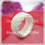 925 free shipping silver color charm Women lady mesh ring,new fashion jewellery charm silver ring jewelry gift R040 - luckacco
