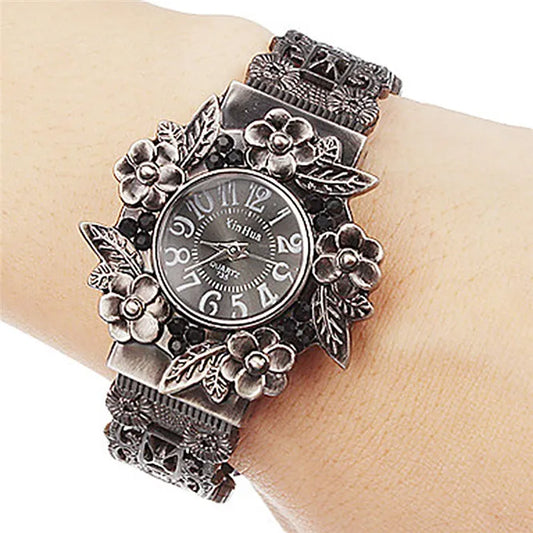 Luckacco Women bangle watch Retro Relojes vintage bracelet watch quartz luxury female feminino casual wristwatch xinhua fashion watches