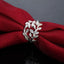 Beautiful Retre flower style SILVER ring Leaf hot cute noble pretty fashion Wedding silver color women Lady Ring jewelry R757 - luckacco