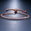 Luckacco Emmaya Classic Crystal Beads Friendship Bracelet White Zircon Adjustable Jewelry For Women Charming  Dress-Up