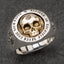 Skull Silver rings for man  Vintage  Punk Sterling Silver fashion jewelry  hippop street culture mygrillz - luckacco