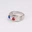 925 Sterling Silver Ring Men Jewelry France Flag Colors Bague Homme Heavy Finger Wear R519STG - luckacco