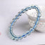 Wholesale Light Blue Fluorite Natural Crystal Bracelet Round Beads Bracelet Lucky Beauty for Women Gift Simple Crystal Jewelry - luckacco