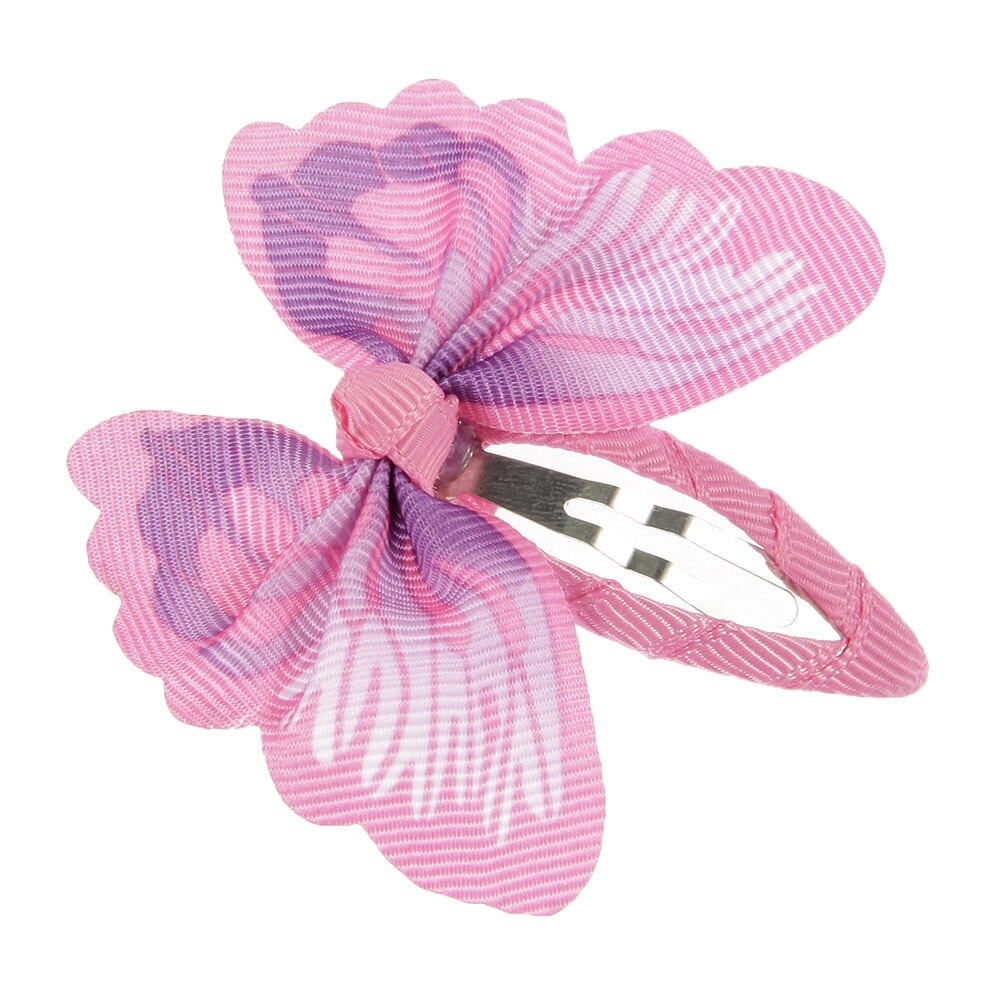 2pcs/lot Butterfly Hair Ribbon Bows Hair Clip Bows Baby Girls Hairpins Children Toddler Newborn Birthday Gifts Photography Props - luckacco