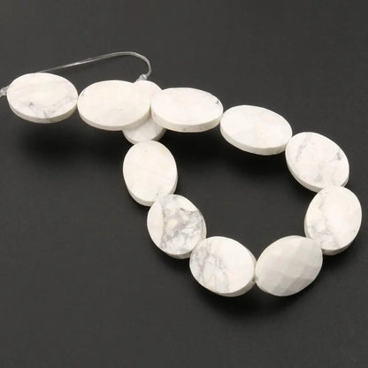 Luckacco Natural Faceted Turquoises Agates Jades Snakeskin Jaspers Stone Oval Round Shape Bead For Jewelry Making DIY Bracelet Accessorie