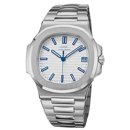 Luckacco LGXIGE TOP Luxury Brand Japan Quartz Watches Men Stainless Steel Military Watch Causal Fashion Business Clock Male Wristwatch