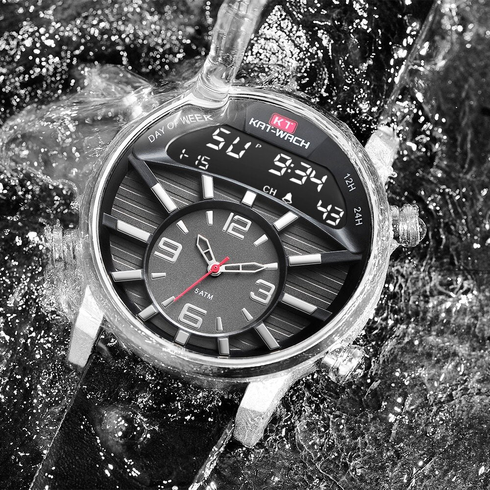 KAT-WACH Fashion Sports Watch Men Military Clock Camouflage Waterproof Week Display Men Watches Digital Watch relogio masculino - luckacco