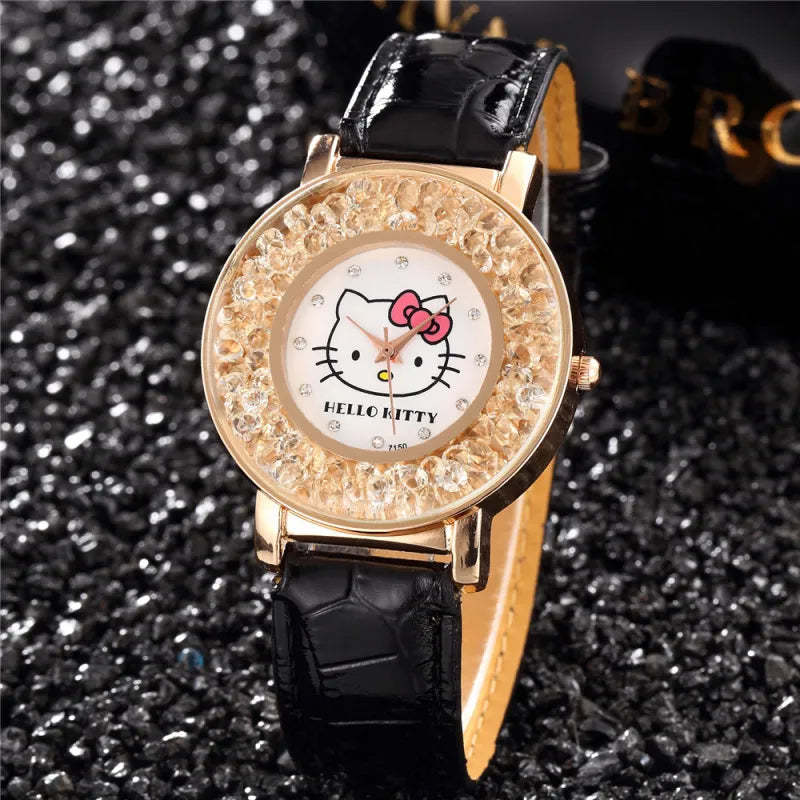 Women Dress Crystal Dial Rhinestone Clock Quartz Watch Girls Watches Kids Wristwatch Ladies Watch  bayan saat -  - Luckacco Jewelry and Watch Store