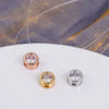 Luckacco Luxury AAA Zircon Necklace For Women Invisible Chain Clavicle Transparent Fishline Choker Pendant On Line Neck High Quality