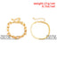 Fashion Statement Heavy Metal Bangle Bracelet Trendy Gold Color Copper Chain U Link Crystal Bracelet Pulseras Women Bijoux Gift