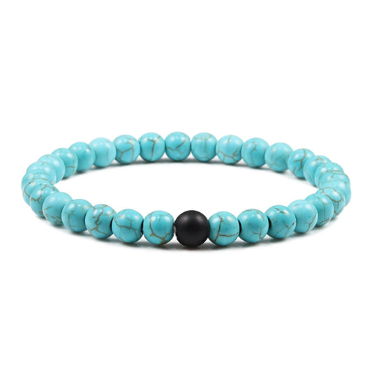 Luckacco Natural Green Malachite Stone Lava Bracelets Women Men Strand Charm Buddha Beads Bracelet Yoga Prayer Handmade Jewelry Gift