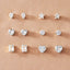IF ME Vintage Big Round Circle Twist Pearl Earrings for Women Tassel Pendant Drop Earrings Set Acrylic Crystal Earring Jewelry - luckacco