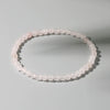 Luckacco 4MM Mini Rose Quartz Bracelet Energy Bracelets Tiny Bracelet Natural Stone Statement Bracelet Charm Beaded Couples Bracelets