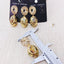 24K Gold Plated Fashion Personality Natural Pearl Earring Pearl Dangle Earring Woman Earring 2Pairs - luckacco